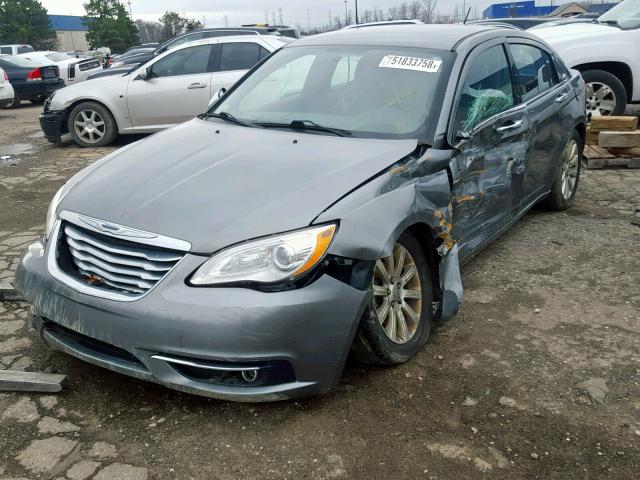 1C3CCBCG1DN504532 - 2013 CHRYSLER 200 LIMITE BLUE photo 2