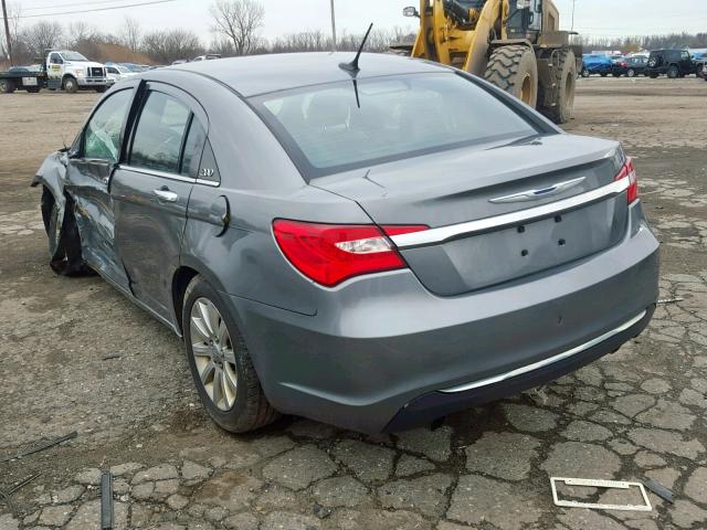 1C3CCBCG1DN504532 - 2013 CHRYSLER 200 LIMITE BLUE photo 3