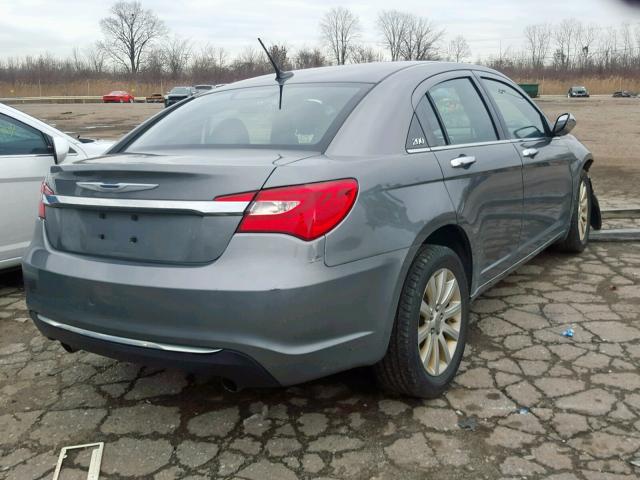 1C3CCBCG1DN504532 - 2013 CHRYSLER 200 LIMITE BLUE photo 4