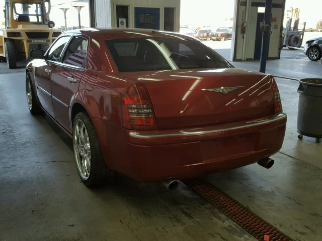 2C3KA63H87H833727 - 2007 CHRYSLER 300C RED photo 3