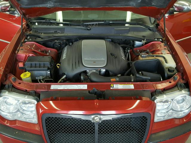 2C3KA63H87H833727 - 2007 CHRYSLER 300C RED photo 7