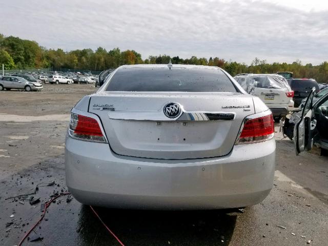 1G4GD5ED9BF302605 - 2011 BUICK LACROSSE C SILVER photo 10