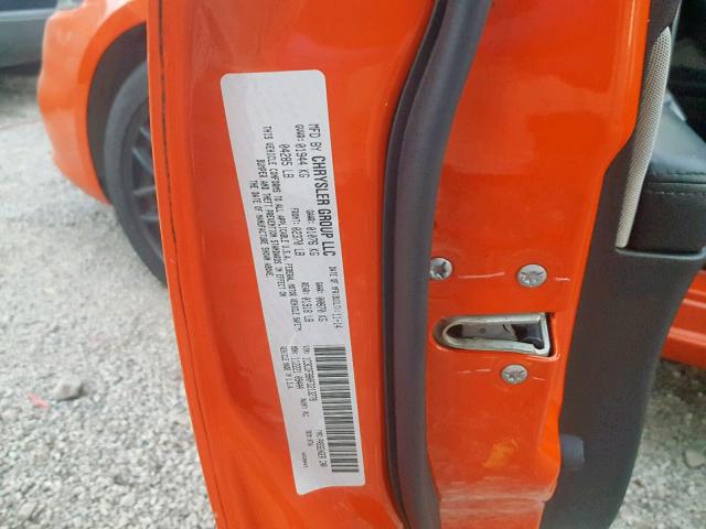 1C3CDFBB0FD213278 - 2015 DODGE DART SXT ORANGE photo 10