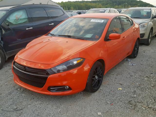 1C3CDFBB0FD213278 - 2015 DODGE DART SXT ORANGE photo 2