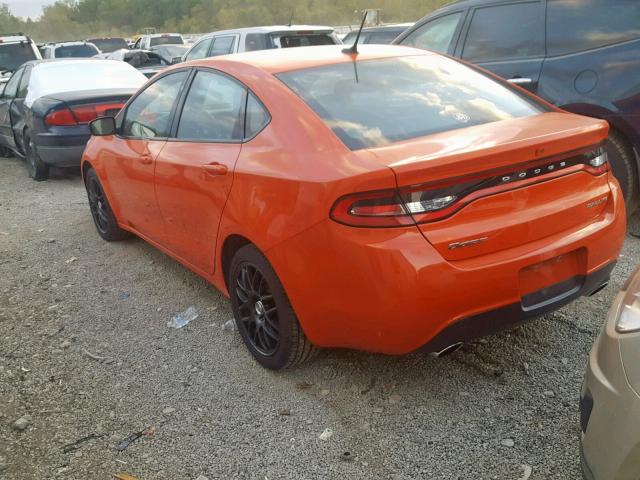 1C3CDFBB0FD213278 - 2015 DODGE DART SXT ORANGE photo 3