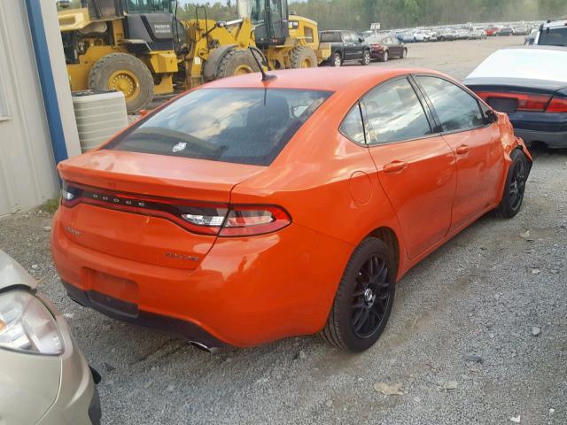 1C3CDFBB0FD213278 - 2015 DODGE DART SXT ORANGE photo 4