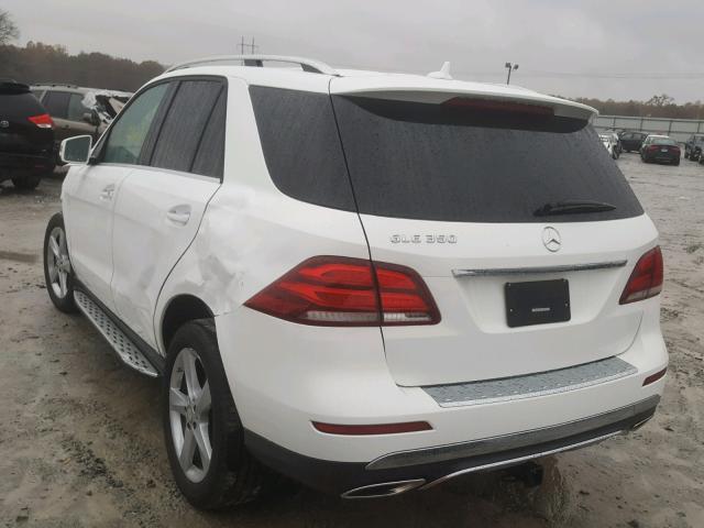 4JGDA5JB3GA739083 - 2016 MERCEDES-BENZ GLE 350 WHITE photo 3