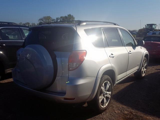 JTMZD32V375039538 - 2007 TOYOTA RAV4 SPORT SILVER photo 4