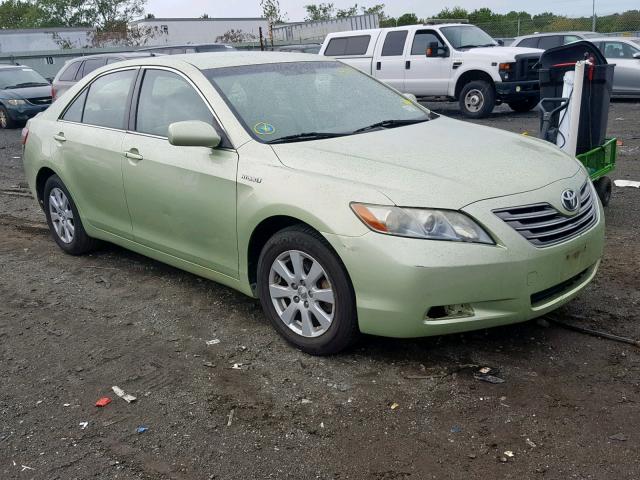 JTNBB46K673014234 - 2007 TOYOTA CAMRY HYBR GREEN photo 1