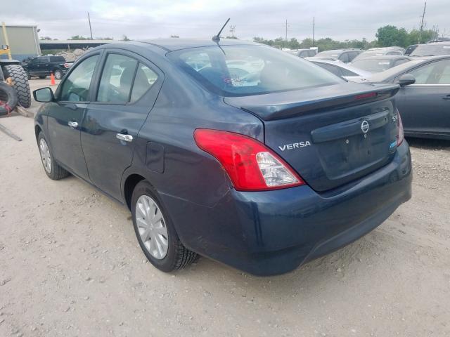 3N1CN7AP1FL839821 - 2015 NISSAN VERSA S BLUE photo 3