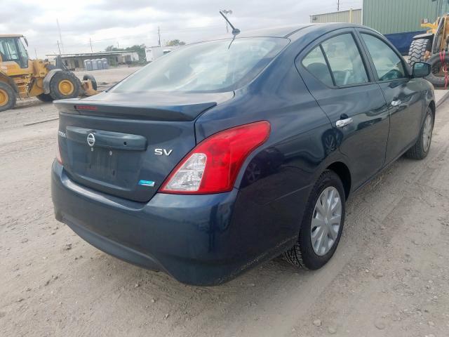 3N1CN7AP1FL839821 - 2015 NISSAN VERSA S BLUE photo 4