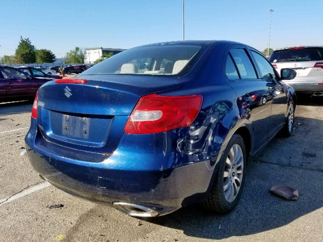 JS2RE9A32A6100904 - 2010 SUZUKI KIZASHI SE BLUE photo 4