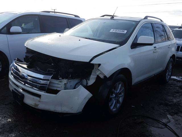 2FMDK48C07BA90224 - 2007 FORD EDGE SEL WHITE photo 2