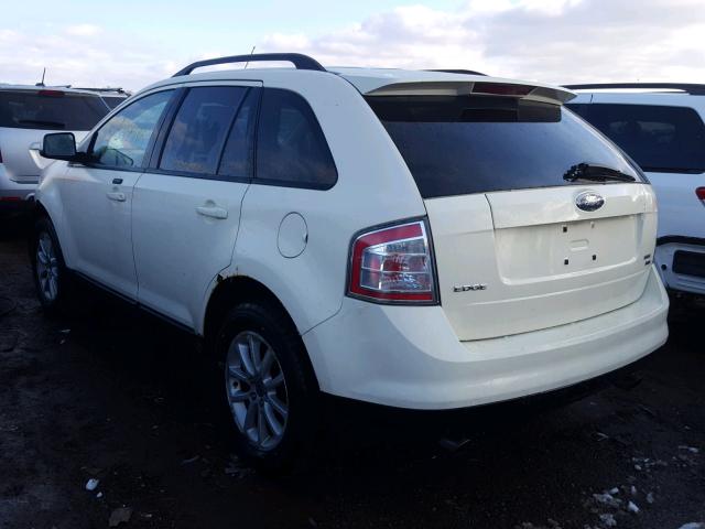 2FMDK48C07BA90224 - 2007 FORD EDGE SEL WHITE photo 3