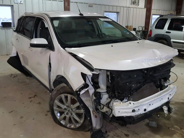 2FMDK4KC1EBA51339 - 2014 FORD EDGE LIMIT WHITE photo 1