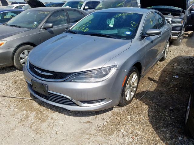 1C3CCCAB6FN634659 - 2015 CHRYSLER 200 LIMITE SILVER photo 2