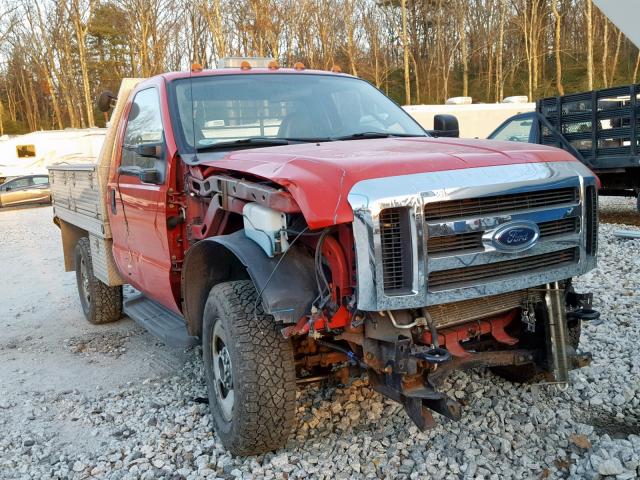 1FTWF31598EC34043 - 2008 FORD F350 SRW S RED photo 1