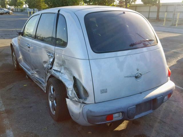 3C8FY4BB61T267803 - 2001 CHRYSLER PT CRUISER SILVER photo 3