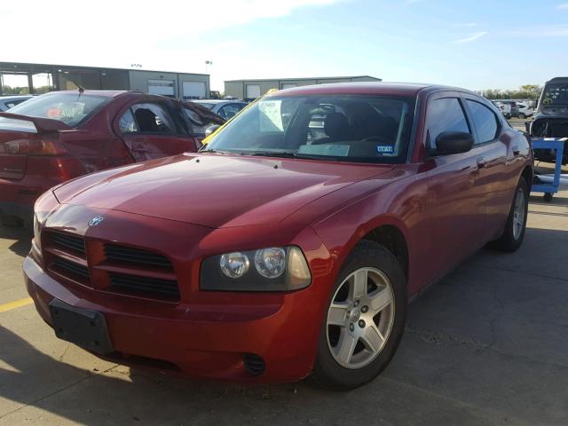 2B3KA43G87H762179 - 2007 DODGE CHARGER SE RED photo 2