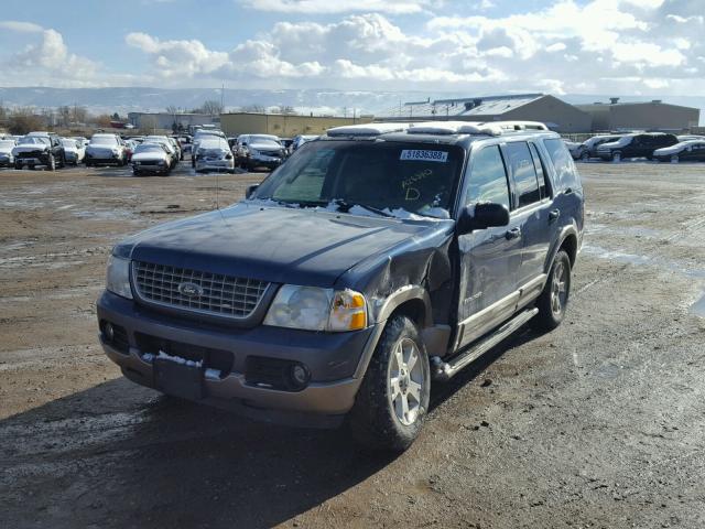 1FMZU74W84ZA28340 - 2004 FORD EXPLORER E BLUE photo 2