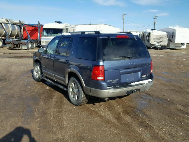 1FMZU74W84ZA28340 - 2004 FORD EXPLORER E BLUE photo 3