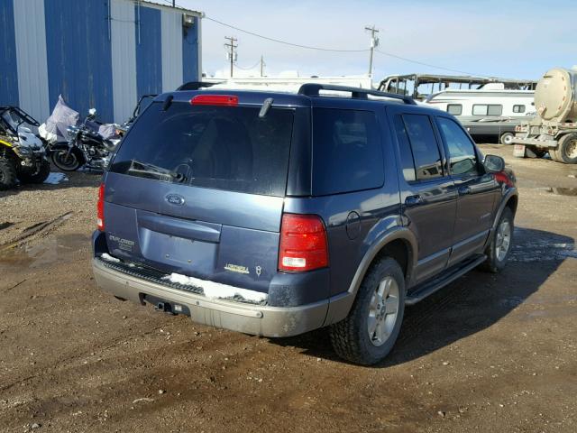 1FMZU74W84ZA28340 - 2004 FORD EXPLORER E BLUE photo 4