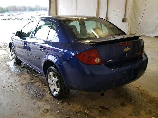 1G1AL55F577165705 - 2007 CHEVROLET COBALT LT BLUE photo 3