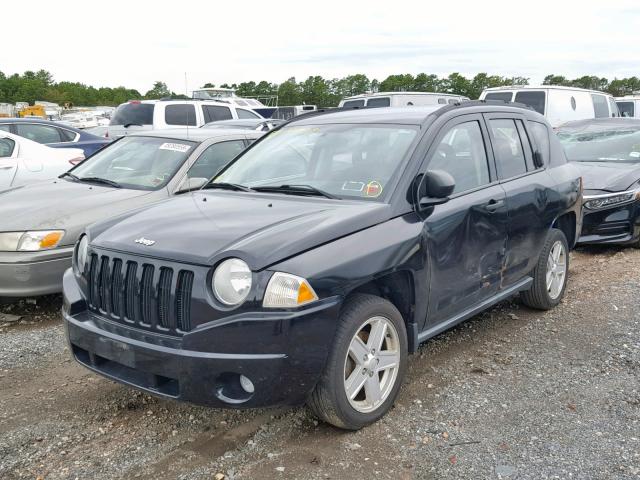 1J8FF47W07D199167 - 2007 JEEP COMPASS BLACK photo 2