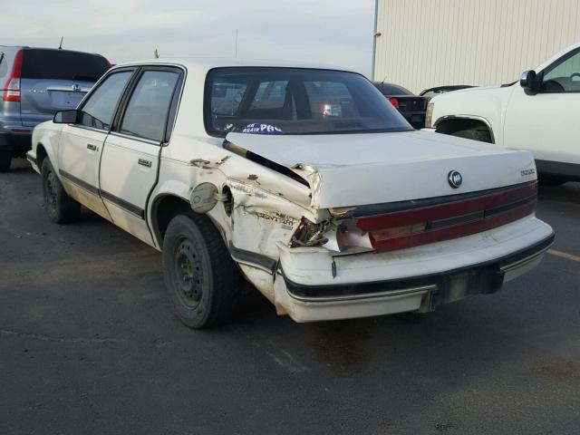 1G4AH54N7N6407409 - 1992 BUICK CENTURY CU WHITE photo 3