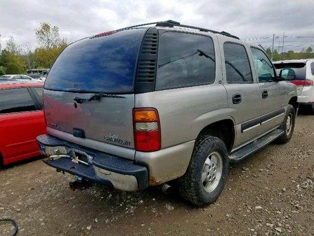 1GNEK13T01R153462 - 2001 CHEVROLET TAHOE K150 TAN photo 4