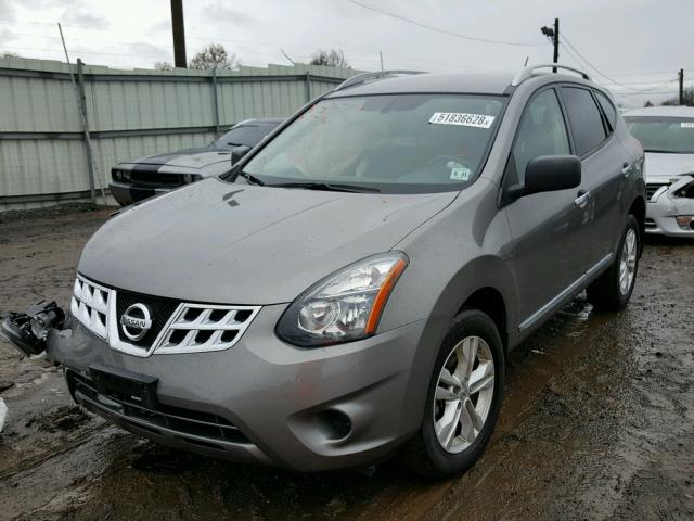 JN8AS5MV3FW261649 - 2015 NISSAN ROGUE SELE GRAY photo 2