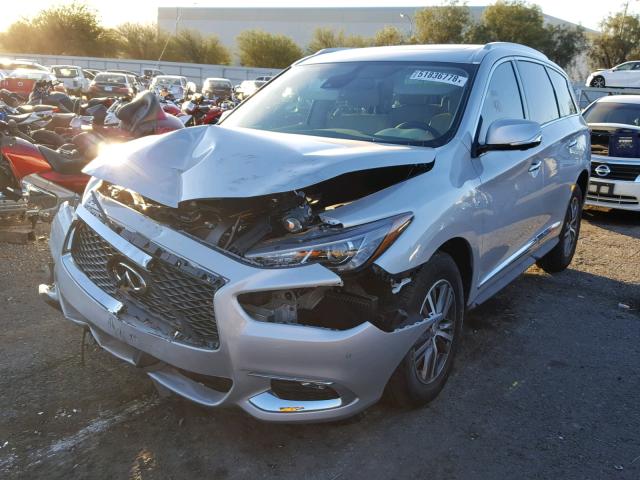 5N1DL0MN4KC500786 - 2019 INFINITI QX60 LUXE SILVER photo 2