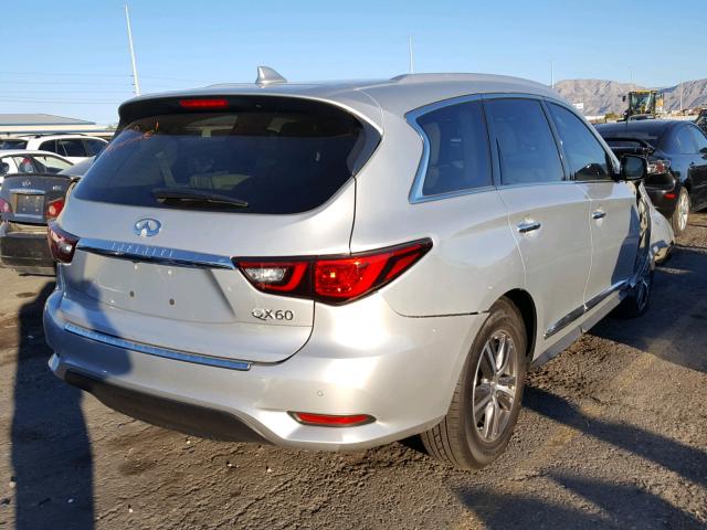 5N1DL0MN4KC500786 - 2019 INFINITI QX60 LUXE SILVER photo 4