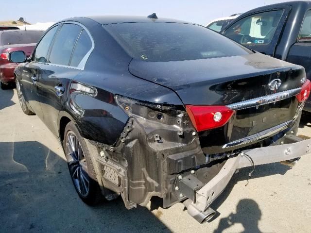 JN1BV7AP1EM688785 - 2014 INFINITI Q50 BASE BLACK photo 3