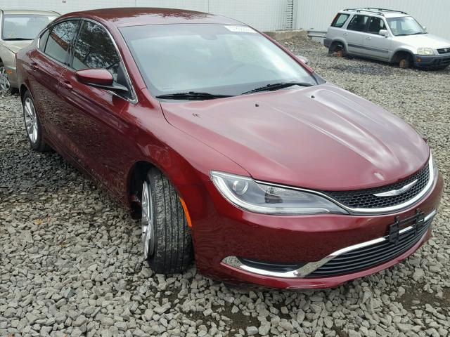 1C3CCCAB1FN754076 - 2015 CHRYSLER 200 LIMITE MAROON photo 1