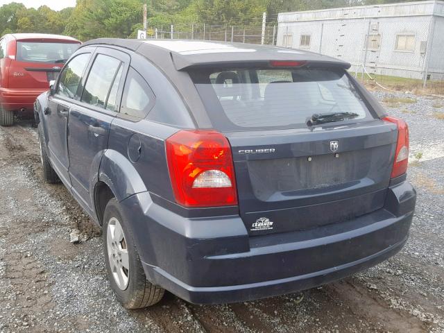 1B3HB28B87D270080 - 2007 DODGE CALIBER MAROON photo 3