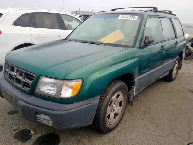 JF1SF6353WG765159 - 1998 SUBARU FORESTER L GREEN photo 2