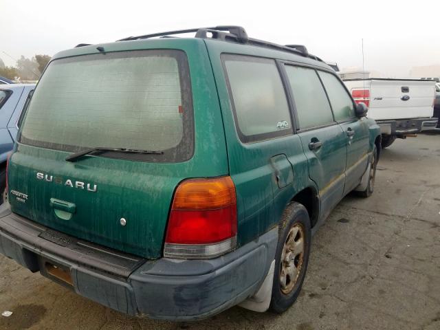 JF1SF6353WG765159 - 1998 SUBARU FORESTER L GREEN photo 4