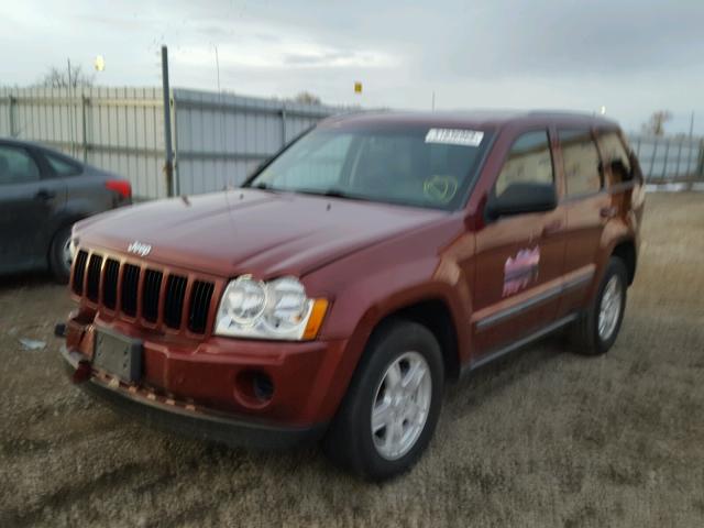 1J8GR48K07C675396 - 2007 JEEP GRAND CHER MAROON photo 2