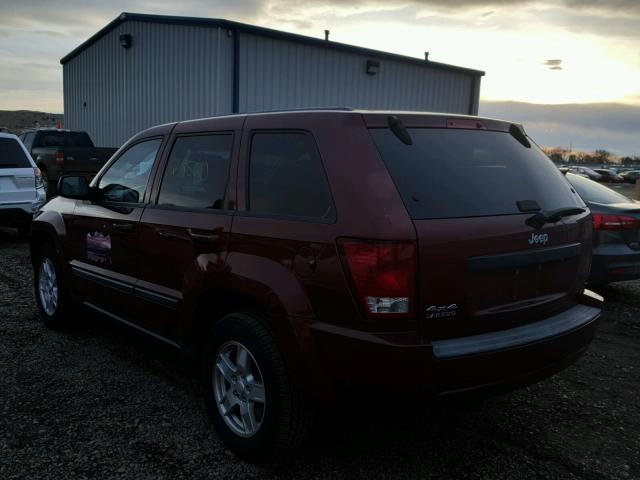 1J8GR48K07C675396 - 2007 JEEP GRAND CHER MAROON photo 3