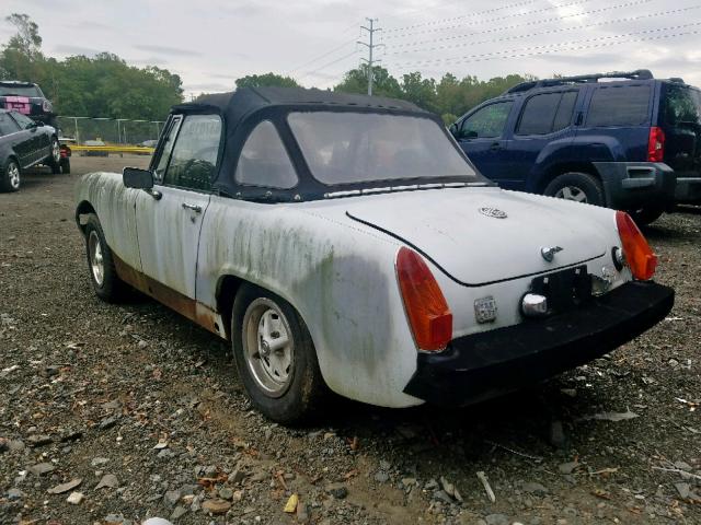 GAN6UG173344G - 1976 MG MIDGET WHITE photo 3