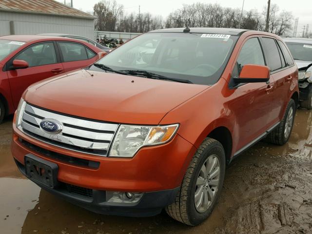 2FMDK48CX8BA23499 - 2008 FORD EDGE SEL ORANGE photo 2