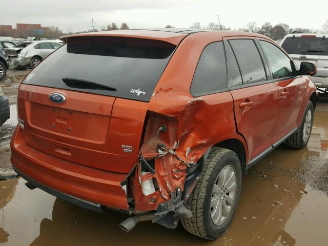 2FMDK48CX8BA23499 - 2008 FORD EDGE SEL ORANGE photo 4