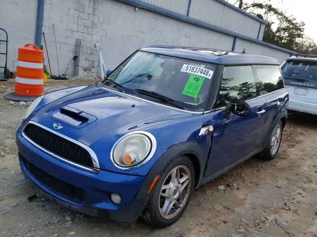 WMWMM33559TP91066 - 2009 MINI COOPER S C BLUE photo 2