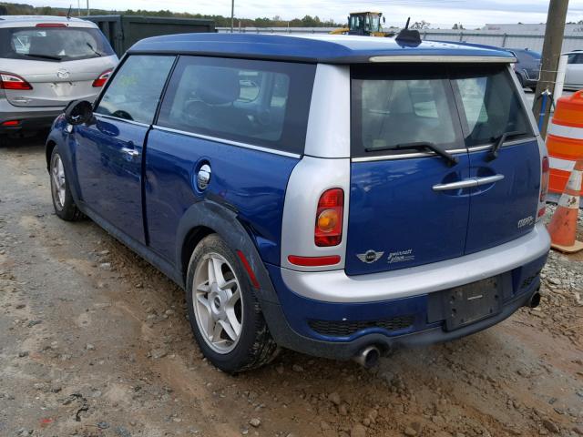 WMWMM33559TP91066 - 2009 MINI COOPER S C BLUE photo 3