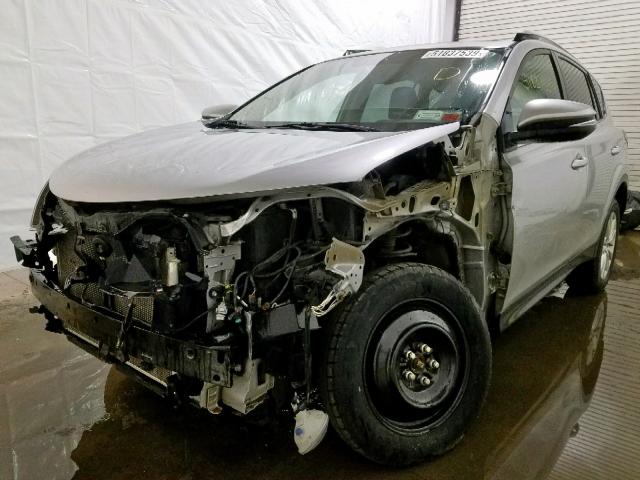 2T3DFREV8DW117982 - 2013 TOYOTA RAV4 LIMIT SILVER photo 2