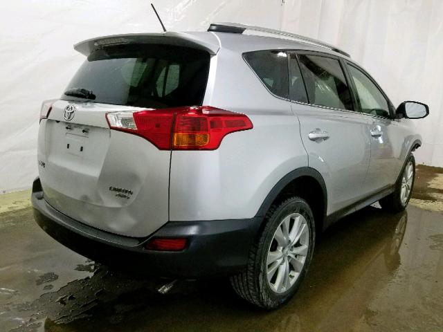 2T3DFREV8DW117982 - 2013 TOYOTA RAV4 LIMIT SILVER photo 4