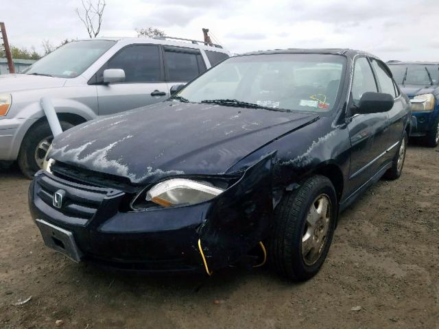 1HGCG16581A077066 - 2001 HONDA ACCORD EX BLUE photo 2