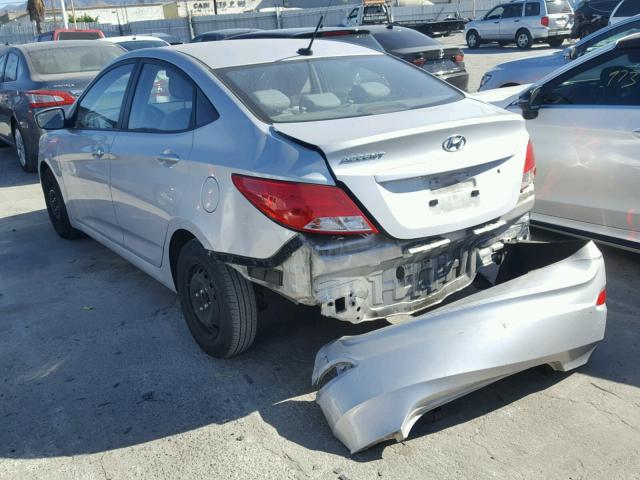 KMHCT4AEXGU952170 - 2016 HYUNDAI ACCENT SE SILVER photo 3