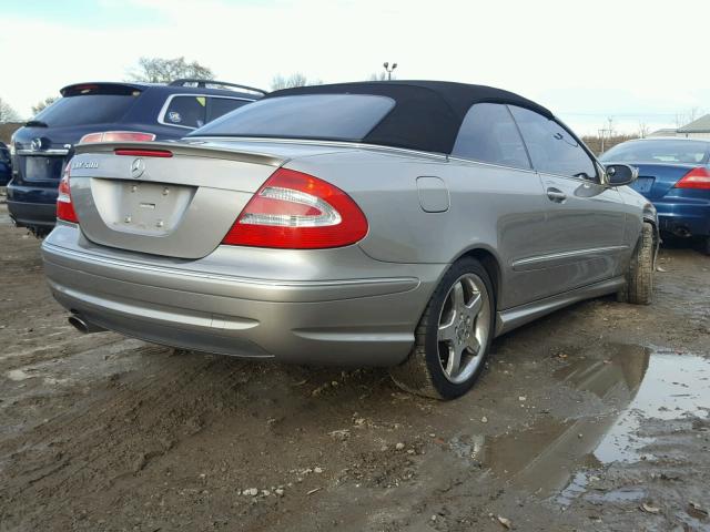 WDBTK75G45T036526 - 2005 MERCEDES-BENZ CLK 500 SILVER photo 4